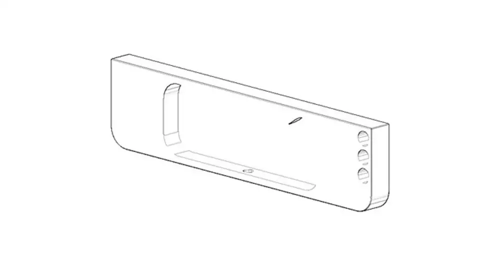 DORNBRACHT Halter für Papierrollenhalter ERSATZTEILE 081771505 143 x 35 x 10 mm Chrom, 081771505-00 Galeriebild 1